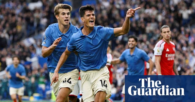برايتون يسحق آرسنال 3-0 وينهي بدايته المثالية