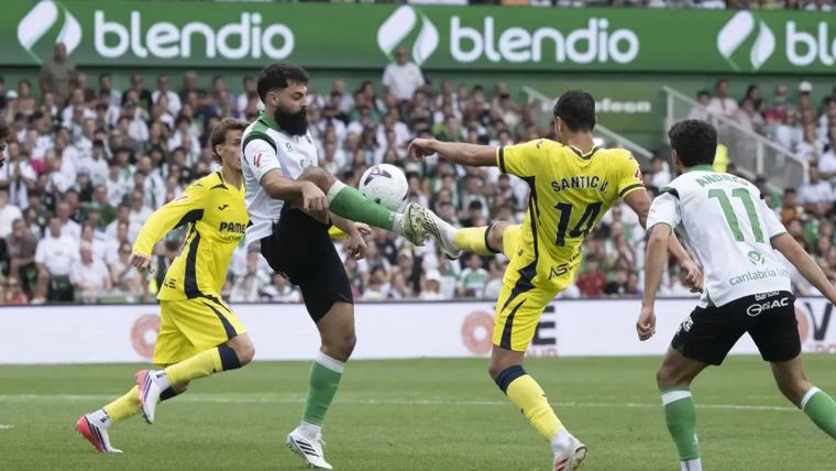 راسينغ سانتاندير يعود بعد 14 عاماً ويتعادل مع فياريال 2-2